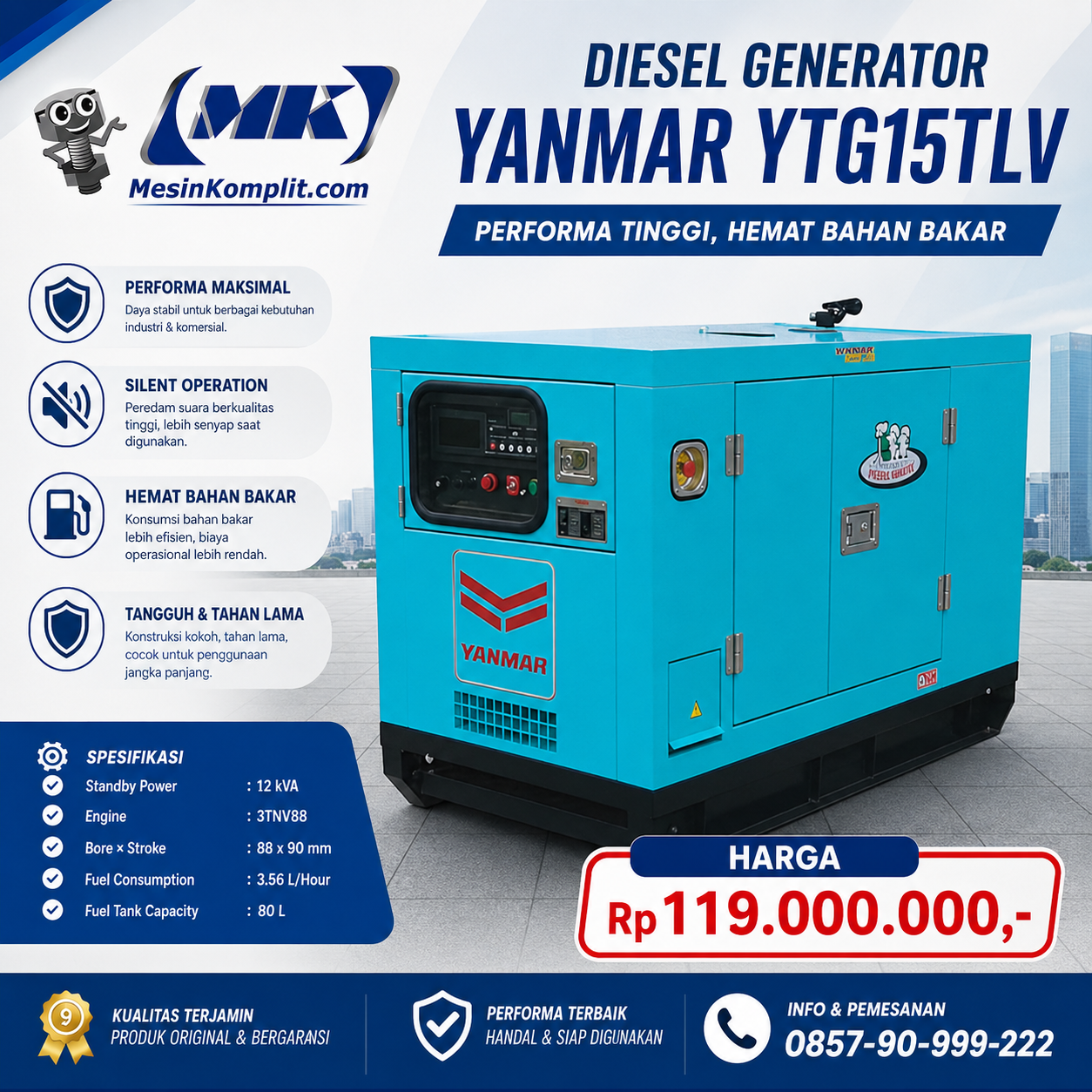 Genset Silent Yanmar...